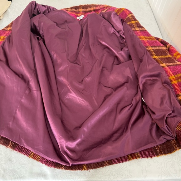 Sundance Ansley Plaid Oversize Coat Size Small - Picture 10 of 13